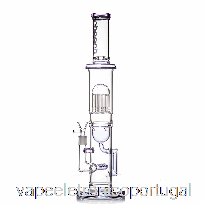 Vape Eletrônico Cheech Vidro árvore Reciclador Big Rig Bong Roxo